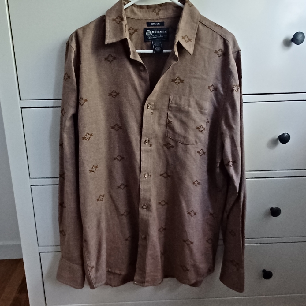 AMERICAN RAG mens long sleeve shirt medium